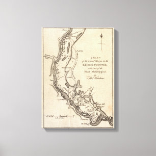 Impressão Em Tela Vilas no país de Illinois