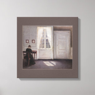 Impressão Em Tela Vilhelm Hammershøi CC0280 (30 em 76,2 cm)