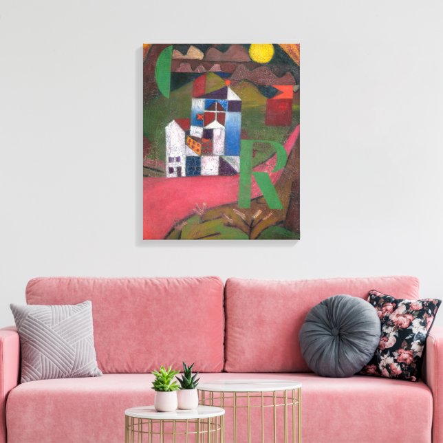 Impressão Em Tela Villa R | Paul Klee | (Insitu(Sala de estar))