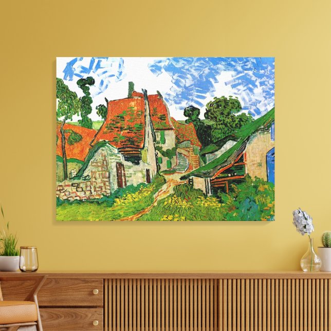 Impressão Em Tela Village Street por Vincent van Gogh (Insitu(Sala de estar))
