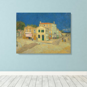 Impressão Em Tela Vincent Van Gogh, A Casa Amarela, A Rua