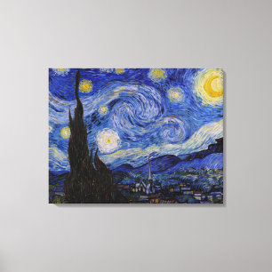 Impressão Em Tela Vincent Van Gogh - A noite de Starry