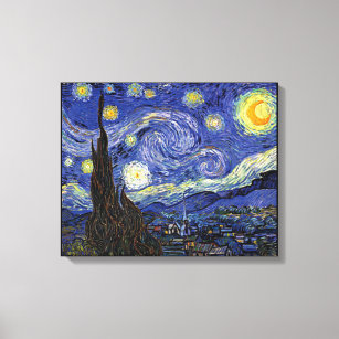Impressão Em Tela Vincent Van Gogh - A Noite Estrelada Extra Grande