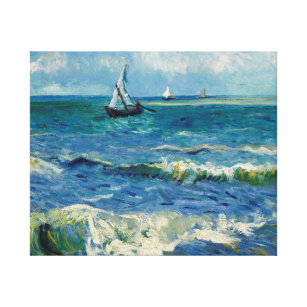 Impressão Em Tela Vincent Van Gogh - A paisagem marinha em Saintes-M