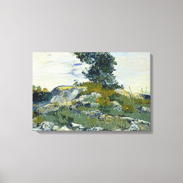 Impressão Em Tela Vincent van Gogh - As Rochas (Frente)