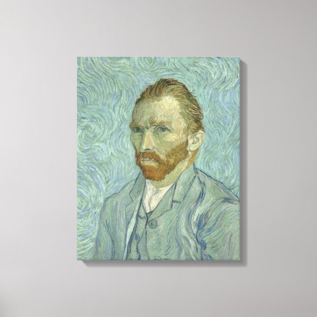 Impressão Em Tela Vincent Van Gogh autorretrato 1889 (Frente)