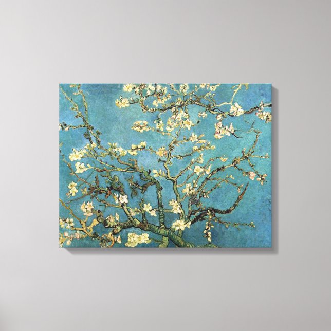 Impressão Em Tela Vincent van Gogh Branches com Almond Blossom (Frente)