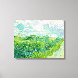 Impressão Em Tela Vincent van Gogh - Campo de Trigo Verde, Auvers