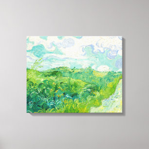 Impressão Em Tela Vincent van Gogh - Campo de Trigo Verde, Auvers