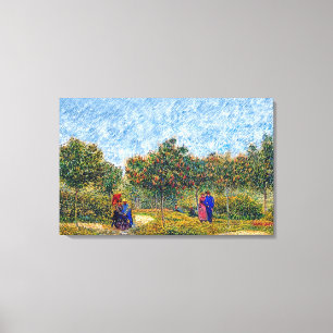 Impressão Em Tela Vincent Van Gogh - Casais namorando no parque
