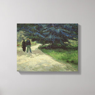 Impressão Em Tela Vincent van Gogh Casal no Parque, Arles, 1888