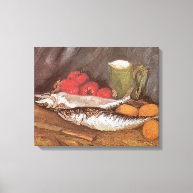 Impressão Em Tela Vincent van Gogh - Cavalas, Limões e Tomates (Frente)