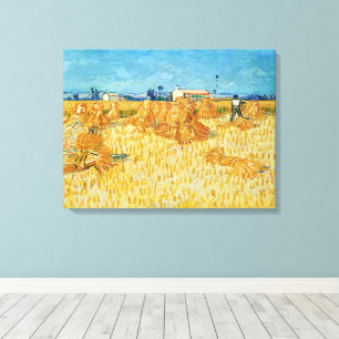 Impressão Em Tela Vincent Van Gogh, Colheita de Milho na Provença