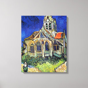 Impressão Em Tela Vincent van Gogh é a Igreja em Auvers