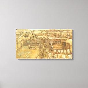 Impressão Em Tela Vincent van Gogh - Estaleiro de Carpintaria e Lava