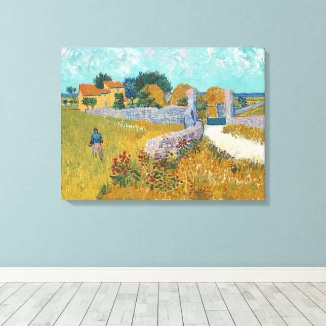 Impressão Em Tela Vincent Van Gogh, Farmhouse in Provence (Insitu(piso de madeira))