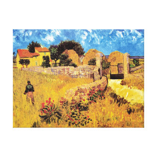 Impressão Em Tela Vincent Van Gogh - Farmhouse In Provence Fine Art