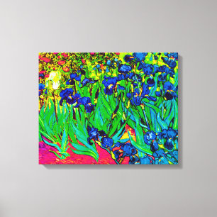 Impressão Em Tela Vincent Van Gogh - Íris - Amante de Flores Pop Art