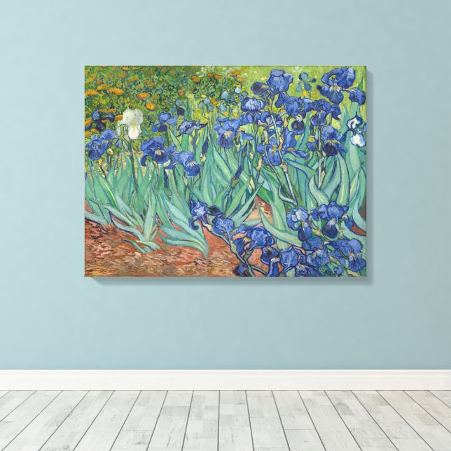 Impressão Em Tela Vincent Van Gogh, irlandeses, Les Iris (Insitu(piso de madeira))