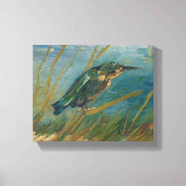 Impressão Em Tela Vincent Van Gogh - Kingfisher pela margem d'água (Frente)