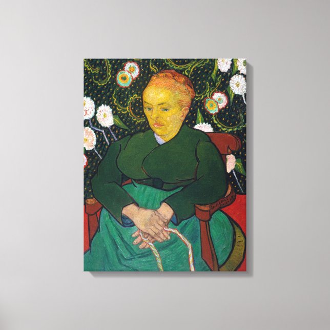 Impressão Em Tela Vincent van Gogh La Berceuse Mulher (Frente)
