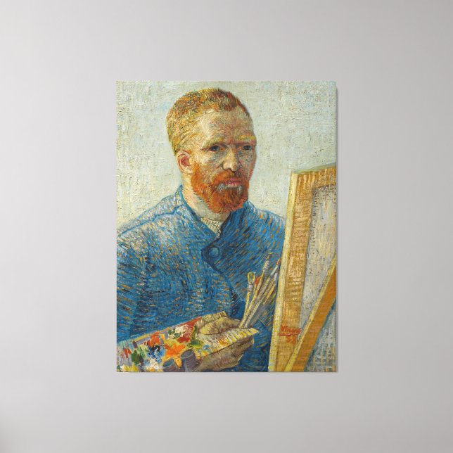 Impressão Em Tela Vincent Van Gogh Master Artisan Autorretrato (Frente)