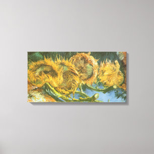Impressão Em Tela Vincent van Gogh - Natureza Morta: Quatro Girassói