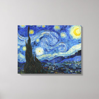 Impressão Em Tela Vincent Van Gogh noite estelar