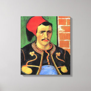 Impressão Em Tela Vincent Van Gogh - O Zuavo - Retrato de Soldado