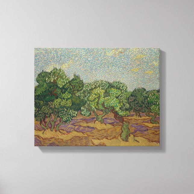 Impressão Em Tela Vincent van Gogh - Oliveiras (Frente)