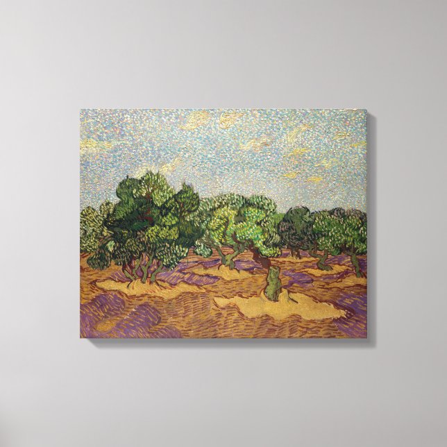 Impressão Em Tela Vincent van Gogh - Oliveiras (Frente)