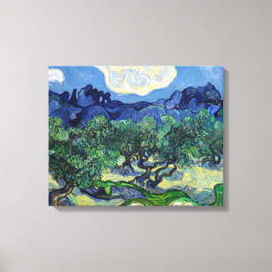 Impressão Em Tela Vincent van Gogh - Oliveiras com os Alpilles
