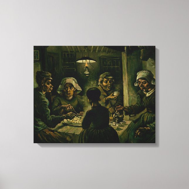Impressão Em Tela Vincent van Gogh - Os Comedores De Batata (Frente)