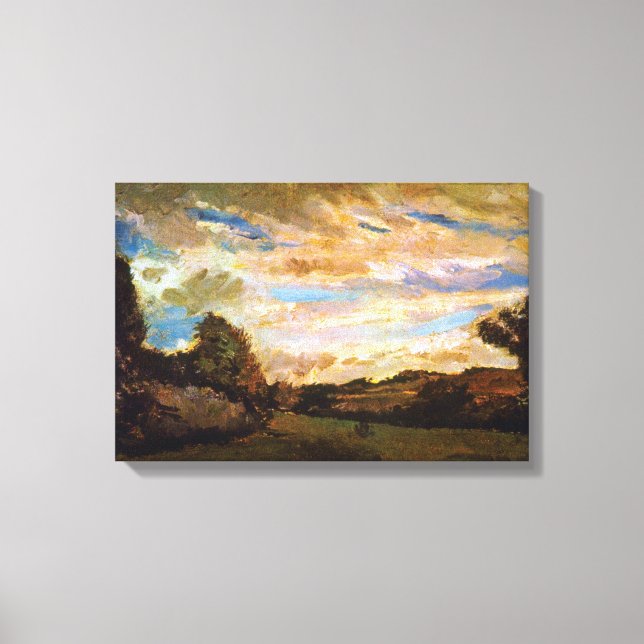 Impressão Em Tela Vincent Van Gogh - Paisagem com Dunes Fine Art (Frente)