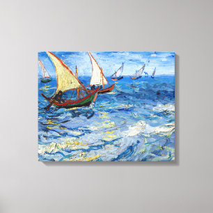 Impressão Em Tela Vincent van Gogh - Paisagem marinha perto de Saint