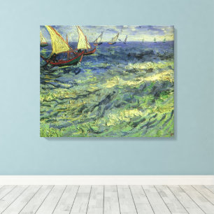 Impressão Em Tela Vincent van Gogh - Paisagem Marítima em Saintes Ma