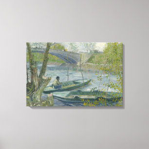 Impressão Em Tela Vincent van Gogh - Pesca em Primavera, Pont de
