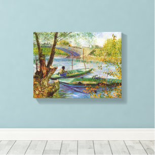 Impressão Em Tela Vincent Van Gogh, pescando na Primavera