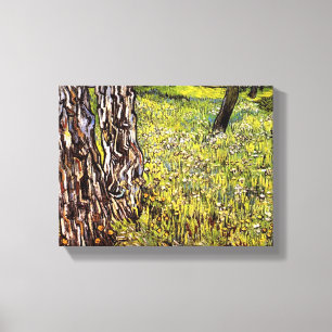 Impressão Em Tela Vincent Van Gogh - Pinheiros e Dente-de-Leão