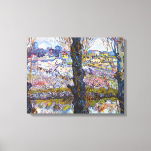 Impressão Em Tela Vincent Van Gogh – Pomar em Flor com Álamo