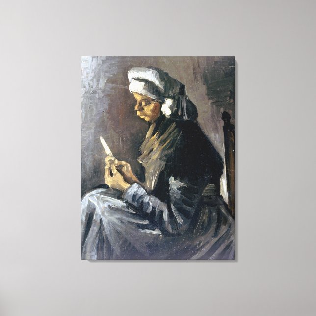 Impressão Em Tela Vincent van Gogh Potato Peeler (Frente)