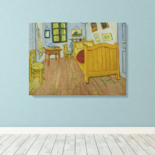 Impressão Em Tela Vincent Van Gogh, quarto de cama em Arles, 1rua ve