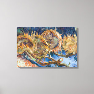 Impressão Em Tela Vincent van Gogh - Quatro Girassóis Cortados