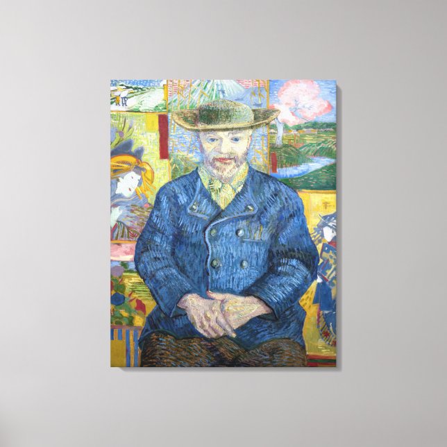 Impressão Em Tela Vincent van Gogh - Retrato de Pere Tanguy (Frente)