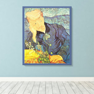 Impressão Em Tela Vincent van Gogh - Retrato do Dr. Gachet