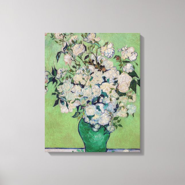 Impressão Em Tela Vincent van Gogh - Rosas (Frente)