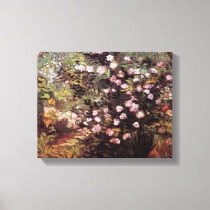 Impressão Em Tela Vincent Van Gogh - Roseira em Flor Arte Fino