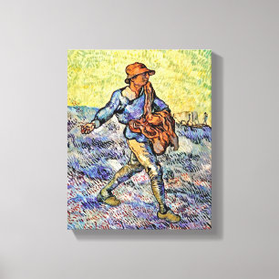 Impressão Em Tela Vincent van Gogh - Sower - pintura das belas artes