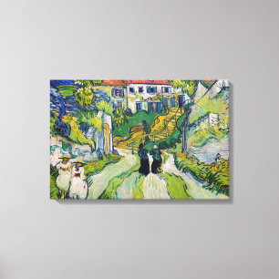 Impressão Em Tela Vincent van Gogh - Stairway em Auvers