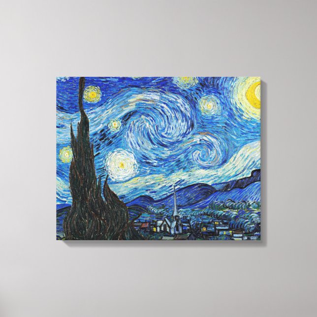 Impressão Em Tela Vincent van Gogh, Starry Night (Frente)